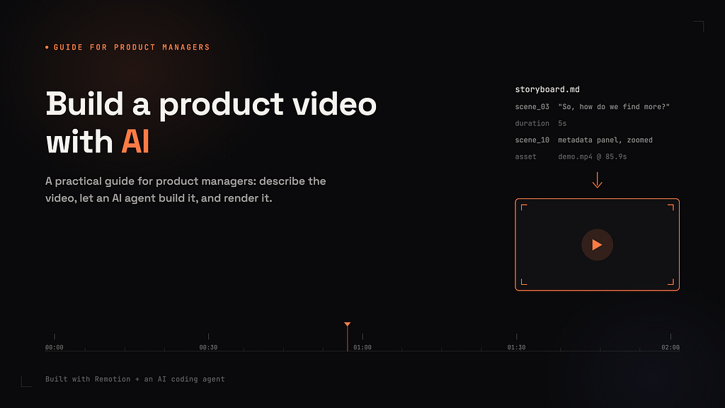 How a Product Manager Can Build a Product Video with AI